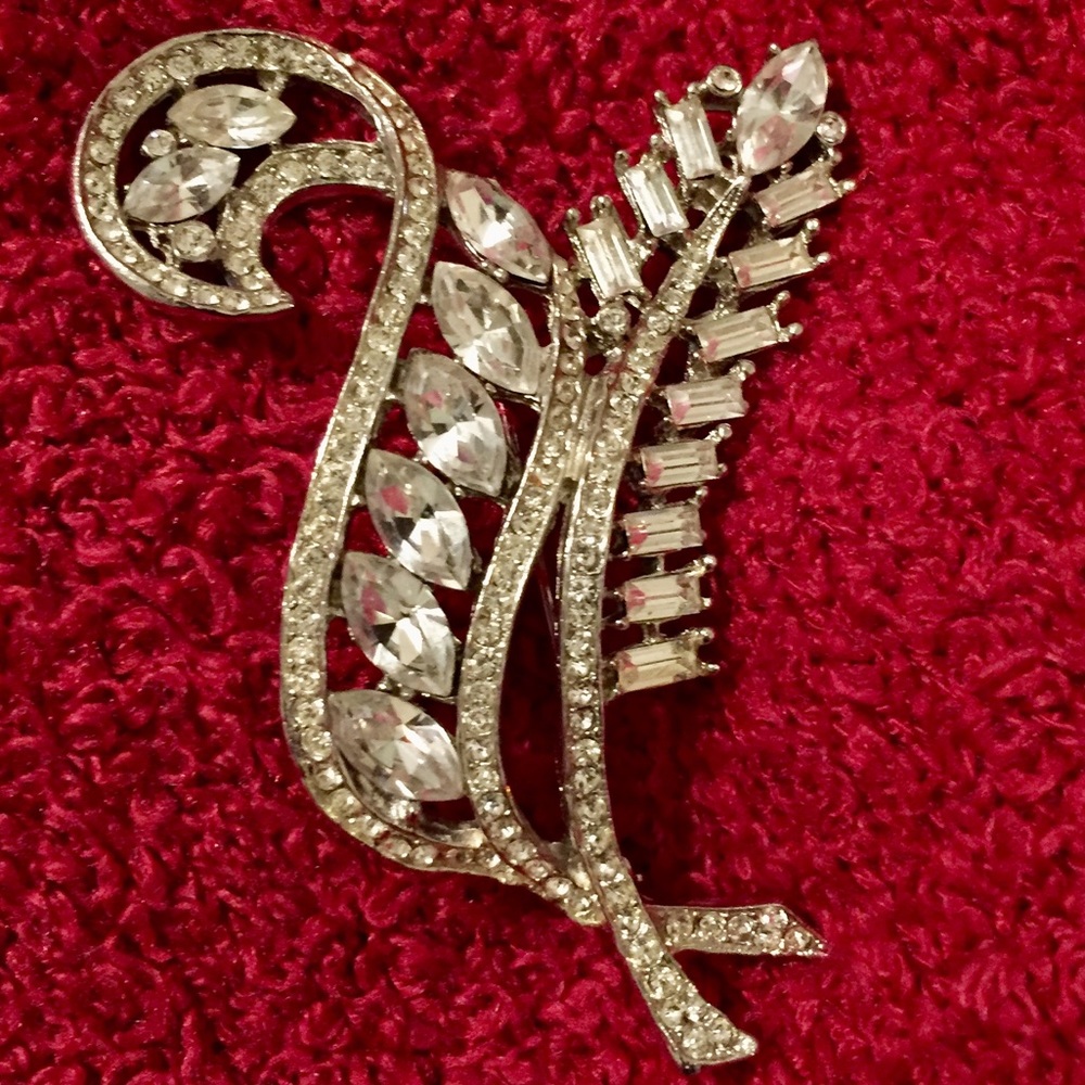 Beautiful crystal brooch